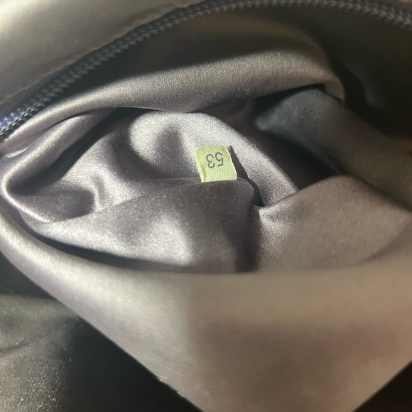 GUC Prada Purple Cinghiale-Trimmed Canapa Handbag - Picture 8 of 9